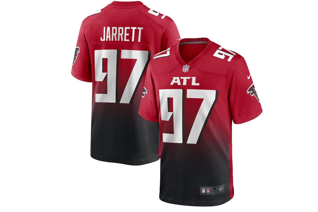 Men Atlanta Falcons #97 Grady Jarrett Nike Red 2nd Alternate Game NFL Jersey->atlanta falcons->NFL Jersey